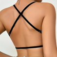 thumbnail image 4 of Womens Deep V Bras Wireless Comfortable Bra JIANLAI Women's Wirefree V Neck Seamless Everyday Bra, Adjustable Thin Straps Padded Invisible Basic Bralette, 4 of 6