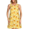 thumbnail image 1 of Fotbe Beer Vestido de Verano sin Mangas para Mujer – Vestido Midi Línea A, Estilo Camiseta Floral, Vestido Playero Casual y Fluido, 1 of 7