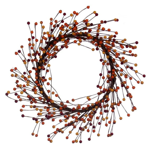 24" Orange Berry Wreath