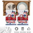 thumbnail image 5 of 4th of July Kitchen Towels Set of 1, Red Truck Balloon Floral Cherry Watercolor Absorbent Dish Towels for Kitchen, Microfiber Hand Towel, Quick Drying Tea Towel for Cleaning Decorative Dishcloths, 5 of 7