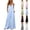Blue, variant on uublik Womens Jumpsuit Casual Loose Overalls Jumpsuits Wide Leg Pants Rompers with Pockets