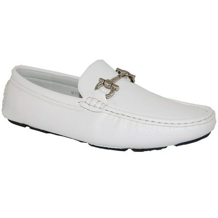 - AMERICAN SHOE FACTORY WoW White Leather Lined Upper Slip Ons, Men