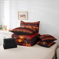 thumbnail image 6 of Feelyou Tribal Aztec Women Bedding Comforter Set 7pcs, Western Bohemian Queen Bedding Sets, 6 of 8