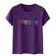 thumbnail image 4 of Blusas de Manga Corta para las Mujeres Divertida Impresión Cuello Redondo Camiseta Vintage, Blusas de Primavera para las Mujeres, 4 of 6
