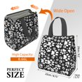 thumbnail image 3 of Black Paw Insulated Lunch Bag for Women & Adults,Large Portable Soft Cooler Lunch Bag,Thermal Food Storage Tote with Pearl Cotton,8.66L,8.75x5.75x9.5 Inch, 3 of 6