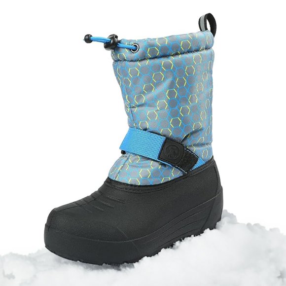 Botas de nieve de invierno Northside Frosty con aislamiento para niños, color gris 6T