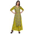 thumbnail image 4 of Moomaya Elegant Printed Kurta And Palazzo Pant Party Wear Ethnic Set For Girls, 4 of 6