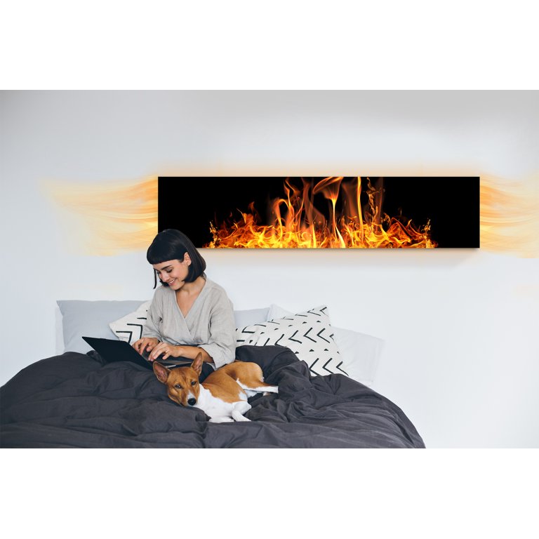 Heat Storm 750 Watt 16x72 in, Electric Radiant Glass Space Heater Panel -  Walmart.com