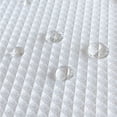 thumbnail image 1 of Cortina de ducha de tela resistente al agua y al moho, de 240 g, para baño o inodoro, 1 of 6