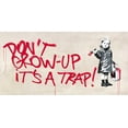 thumbnail image 2 of Masterfunk Collective 32x18 Gold Ornate Wood Framed with Double Matting Museum Art Print Titled - Dont grow up, 2 of 4