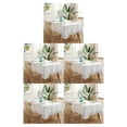thumbnail image 1 of Guardoinrt Easy Care Rectangular Tablecloth Sturdy And Durable Ensures Easy Maintenance white 100*140CM 5Set, 1 of 6