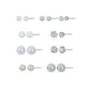 Time And Tru Eb Essentials Multi Ear 9-on Silv Pearl Ear