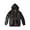 Black, variant on Mens Hip Hop Satin Bomber Jacket with Hoodie