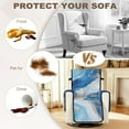thumbnail image 5 of TSOVTHRID Blue Marble Texture Print Non-Slip Recliner Chair Cover, Comfy Lazy Boy Covers for Recliner with Pocket, Soft Reclining Sofa Slipcovers Furniture Protector with Elastic, 5 of 7