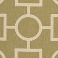 thumbnail image 2 of Safavieh Courtyard 4' X 5'7" Power Loomed Rug in Green and Beige, 2 of 3
