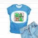 thumbnail image 5 of Mujeres Casual Béisbol Mamá Tie-dyed Impreso Manga corta Cuello redondo Pullover Blusa Camiseta Tops OAVQHLG3B Store lin121212, 5 of 5