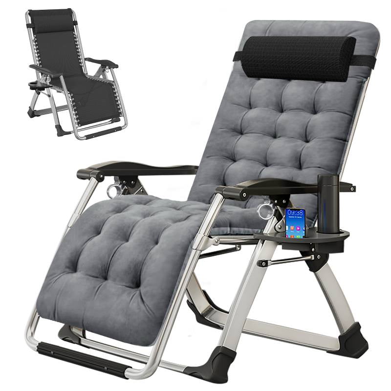 ASilver chair+gray cushion