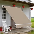 thumbnail image 3 of Window Awning Arm Manual Retractable Window Awning Sun Shade Shelter for Patio Balcony Outdoor, 3 of 6