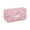 Pink, variant on Printed Fluffy Zippered Makeup Bag, Zipped Makeup Bag, Beautiful and Cute Floral Pattern Pencil Case, Suitable for Home, Travel, and Office, Can Store Lipstick, Cosmetics, and Other Small Items