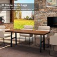 thumbnail image 4 of H Shape Table Legs, Metal Furniture Leg Stable Structure 2PCS With 6 Pads For Household Office Use, 4 of 8