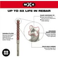 thumbnail image 2 of MILWAUKEE (48-20-8341) 5/16" x 6" 4-Cutter SDS-PLUS Carbide Drill Bit, 2 of 2