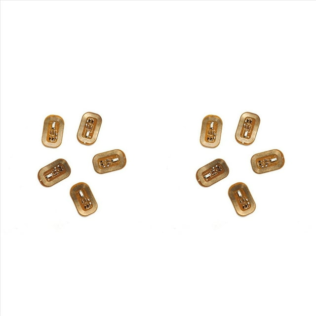 10 Uds NFC Flash Nail Sticker LED Chip Desnudo LáMpara Inteligente para UñAs Mejora de Pegatinas para UñAs, Azul