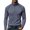 Navy, variant on TOUMENY Men Half Zip Sweater Long Sleeve Slim Casual Knit Pullover Stand Collar Solid Raglan Fall Winter Workout Tops Blue L