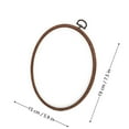 thumbnail image 2 of Oval Embroidery Hoop â Bamboo-Style Frame for Craft, Sewing & DIY Display(5.9"*7.5"), 2 of 6