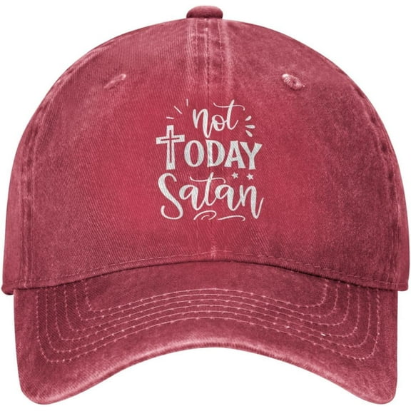 Workout Hats for Women Not Today Satans Fashionable Hat for Women Sport Hat