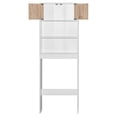 thumbnail image 3 of Better Home Products Ace Over the Toilet Storage Rack in White & Natural Oak, 3 of 9