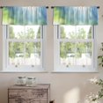 thumbnail image 2 of LALILO Kitchen Curtain Valance Natural With Sun Rays Sky Rod Pocket Window Curtain 52"x 18" Set of 2, 2 of 5