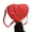 Red, variant on Women Bag Fashion Crossbody Bag Shopping Bag Heart Purse Heart Shaped Shoulder Bag Stylish Messenger Bag for Everyday