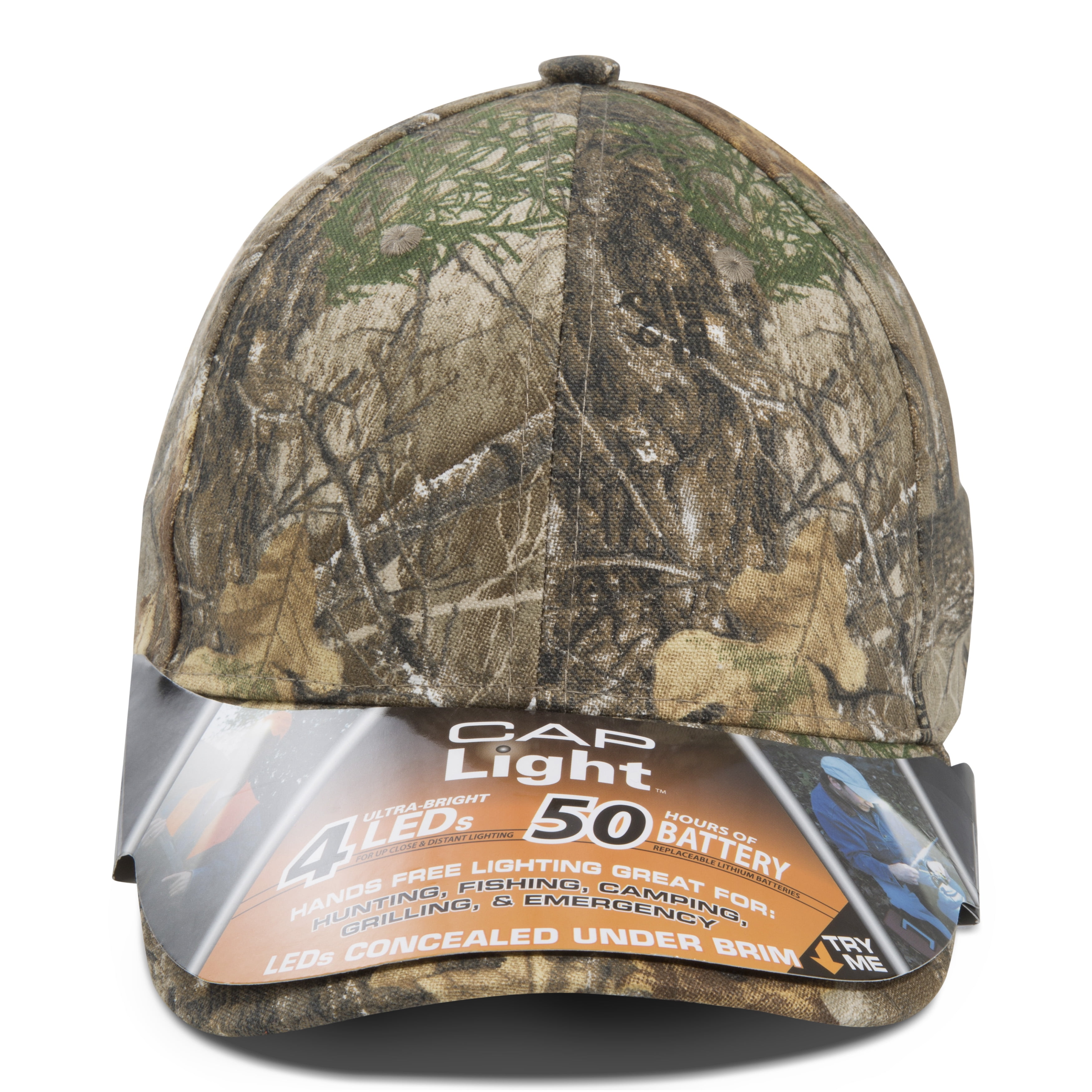 Realtree Cap Light 4 LED Cap, EDGE Camo