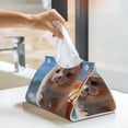 thumbnail image 6 of Salouo Cute Guinea Pig Sea Pattern Long Tissue Box Cover Rectangular–Plus Size Tissue Box Holder Modern LeatheLarge Tissue Holder for Bathroom Car & Office Decor, 6 of 7