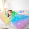 thumbnail image 4 of Feelyou Rainbow Stars Sky Twin Comforter Sets, Deamy Princess Bedding Set, 2-Piece, 4 of 8