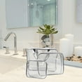 thumbnail image 4 of 3PCS Cosmetic Bag Set See through Portable Makeup Bag Toiletry Pouch for Travel, 4 of 5