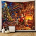 thumbnail image 3 of Tapiz de fondo estilo tela colgante decoración de habitación tela colgante tapiz navideño, 3 of 6
