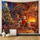 thumbnail image 3 of Tapiz de fondo estilo tela colgante decoración de habitación tela colgante tapiz navideño, 3 of 6