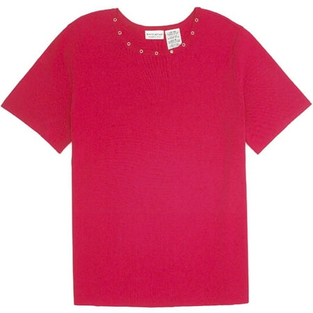 Ss Scoopneck Sweater W/grommet