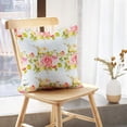 thumbnail image 5 of LALILO Throw Pillow Covers Floral With Roses Rose Floral Cushion Cover 18" x 18", 2 Pack, 5 of 6