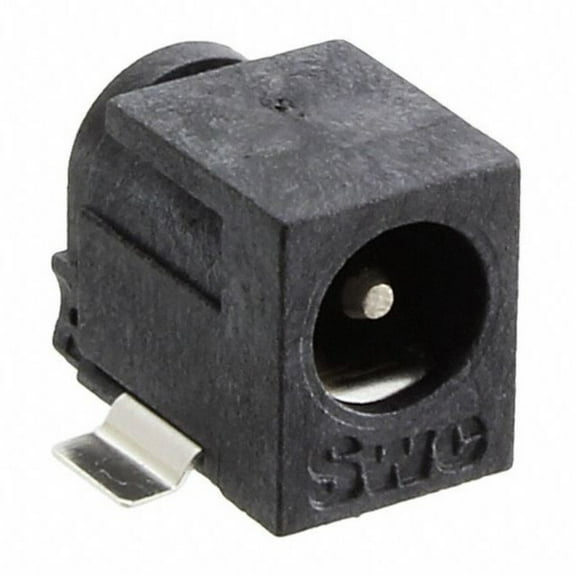 Pack of 4 RASM722PTR13X Connector Jack Power Barrel 2.10mm ID (0.083), 5.50mm OD (0.217) Surface Mount, Right Angle : RoHS, Cut Tape