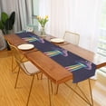 thumbnail image 2 of Yayeee Table Runner 90 inches Long Home Kitchen Dinning Party Decoration, Purple UFO, 2 of 7