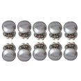 thumbnail image 2 of Botones Perlas de imitación cuentas redondas de decoración de metal sin costura para ropa Suéter de abrigo anti-exposición 10 Piezas Yuarrent HA7571-04B, 2 of 6