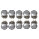 thumbnail image 2 of Botones Perlas de imitación cuentas redondas de decoración de metal sin costura para ropa Suéter de abrigo anti-exposición 10 Piezas seitruly HA7571-04B, 2 of 6