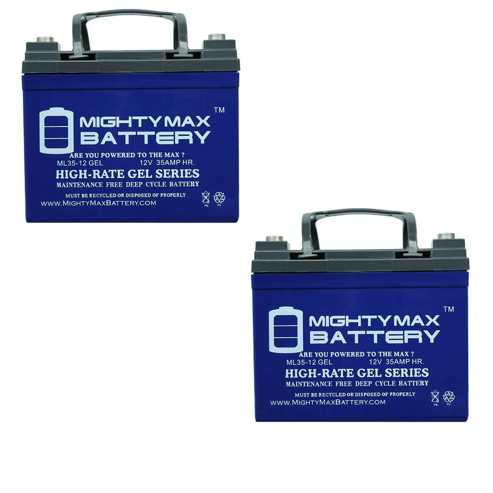 12V 35AH GEL Battery for Pride Mobility Jazzy Select GT 2 Pack
