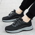 thumbnail image 2 of Rokment Orthopedic Walking Running Shoes for Women Men Seniors Comfortable Mesh Non Slip Work Driving Hiking Climbing Sneakers Black Size 7, 2 of 5