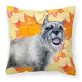 thumbnail image 1 of Carolines Treasures BB9923PW1818 Schnauzer Fall Fabric Decorative Pillow, 1 of 2