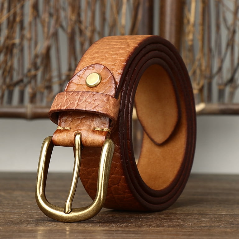 Vintage layered leather belt 12% OFF] Dragon Bone Weave Italian Washed Vintage First  main image 3
