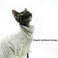 thumbnail image 3 of UOSIA Lace Sphynx Cat T-Shirt Soft Breathable Hairless Cats Sweater,XS,White, 3 of 6