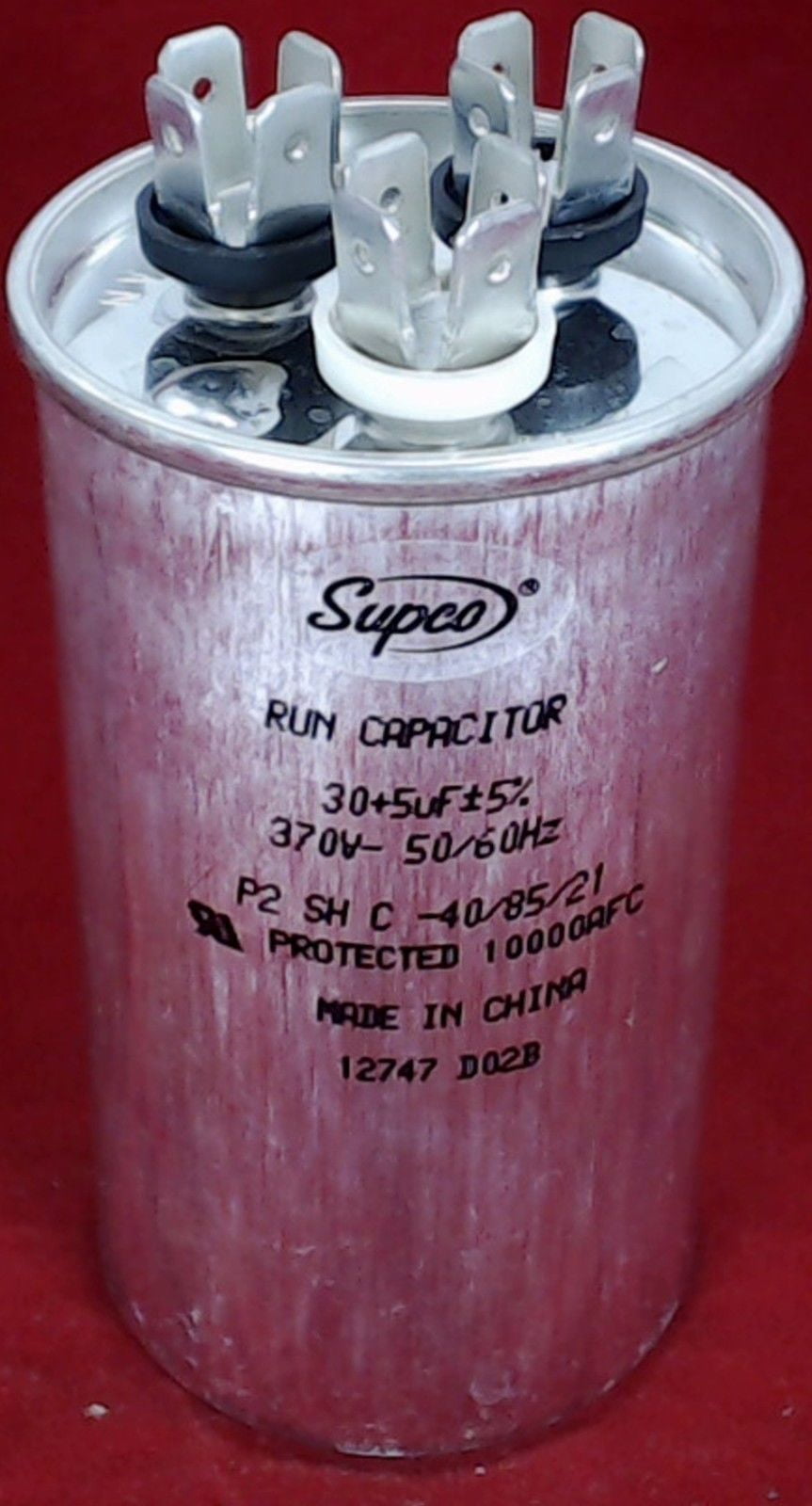 25/5 MFD 370 Volt Dual Round Run Capacitor for Carrier 38AY0183000021 